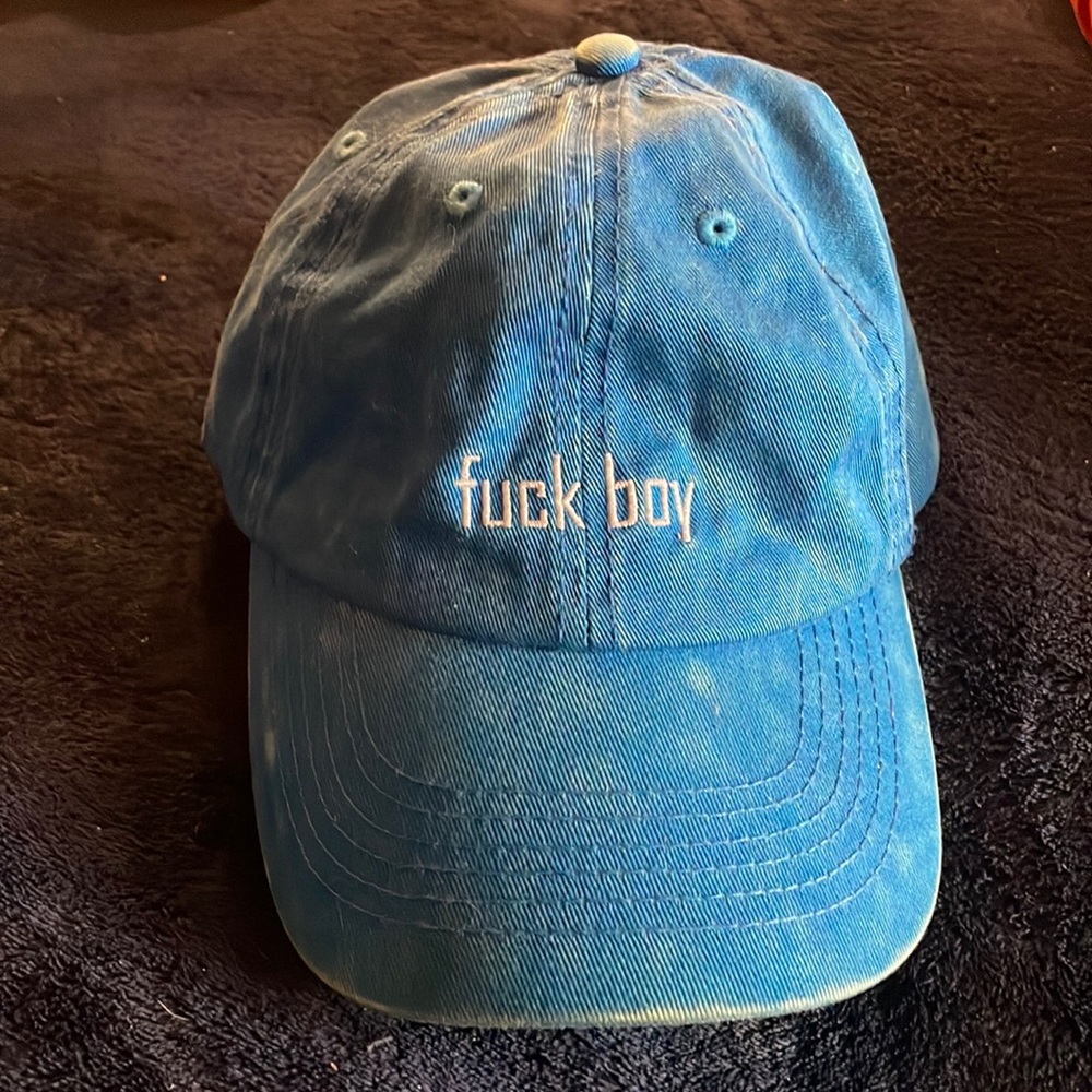 Ball cap .. Faded Blue / white lettering